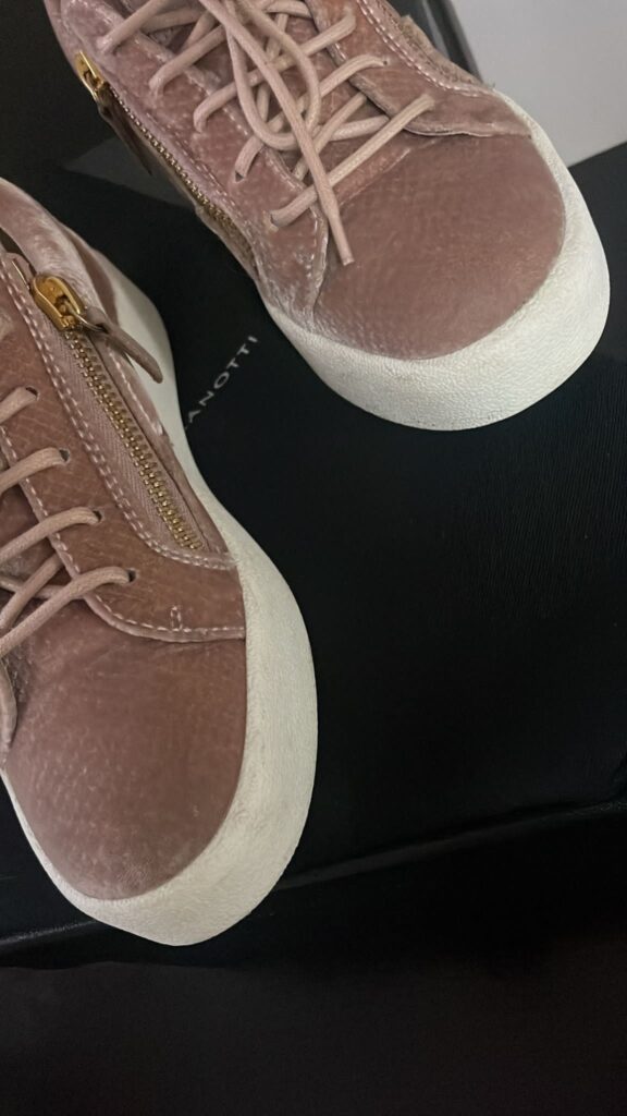 Giuseppe Zanotti Gail low-top sneakers velvet pink