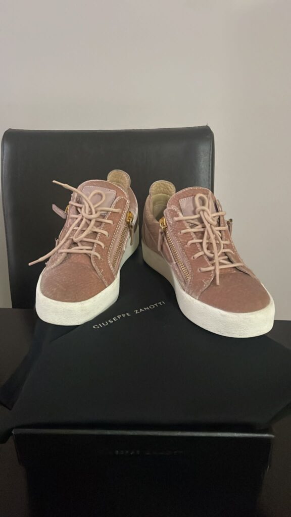 Giuseppe Zanotti Gail low-top sneakers velvet pink